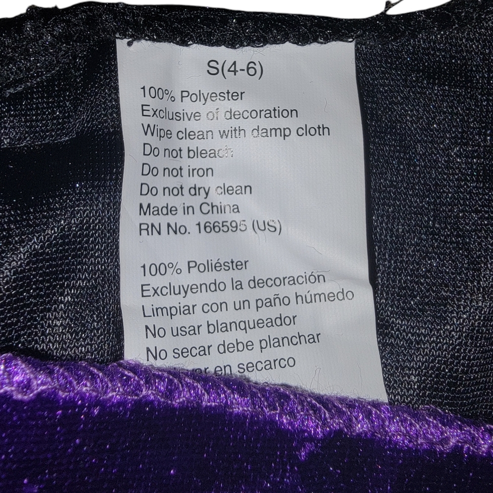 Enchanting Purple Witch Costume for Kids - Picture 2 of 3